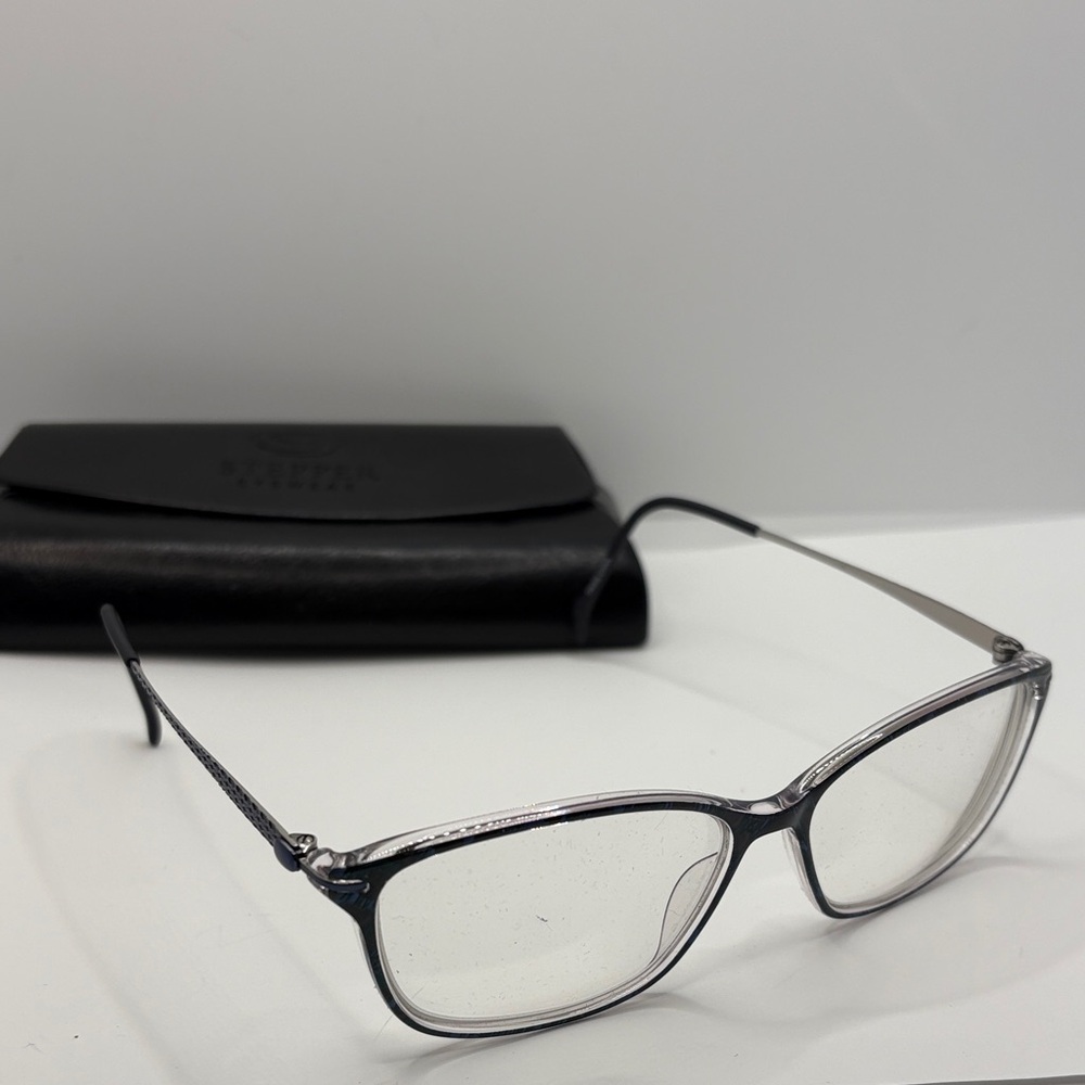 Stepper Titanium 30084 SI Eyeglasses frame 52-13-130 blue scales beautiful